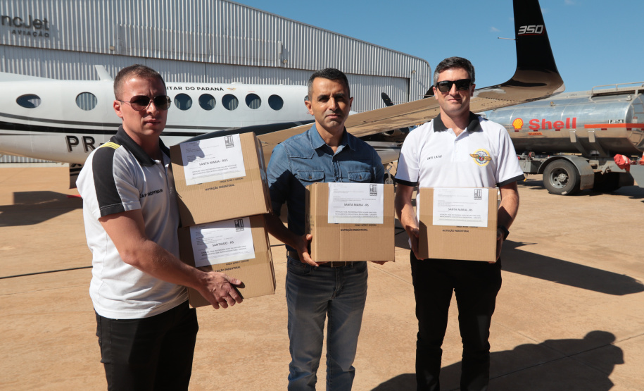Aeronave da Casa Militar leva alimentação especial para crianças hospitalizadas no Rio Grande do Sul