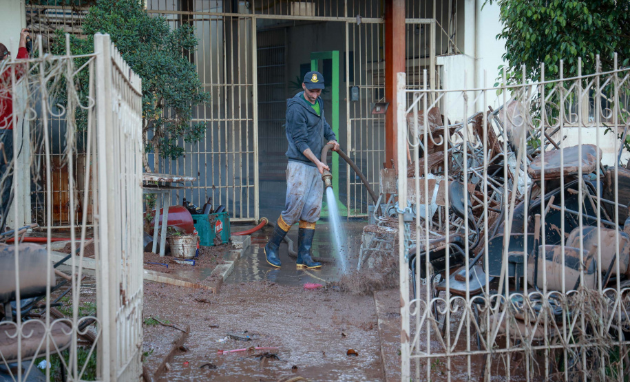 De limpeza de escola a salvamento de animais: a rotina solidária da equipe do IAT no RS