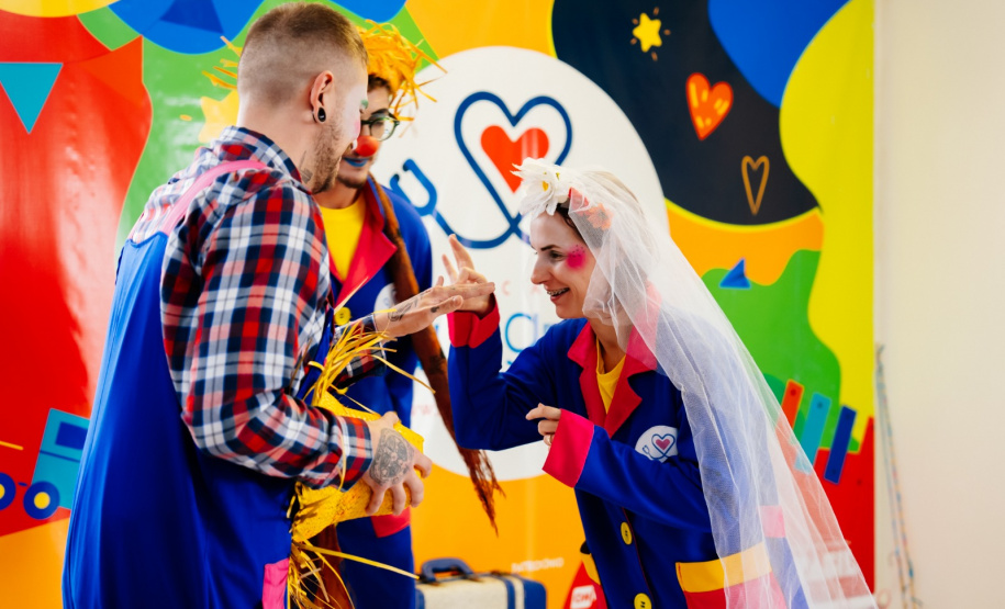 Pacientes do Hospital Infantil Waldemar Monastier entram no clima das festas juninas com o “Medicando Alegria”