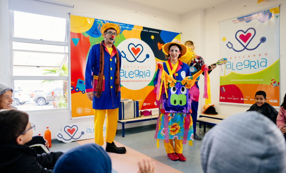 Pacientes do Hospital Infantil Waldemar Monastier entram no clima das festas juninas com o “Medicando Alegria”