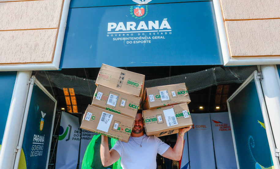 Governador em exercício Darci Piana participa do evento Transformando Pessoas, Formando Vencedores, evento que reuniu atletas e técnicos paranaenses que vão participar dos Jogos Olímpicos e Paralímpicos de Paris 2024.  Foto: Gabriel Rosa/AEN