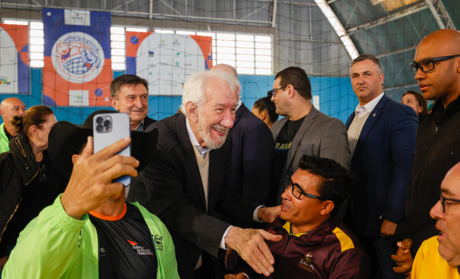 Governador em exercício Darci Piana participa do evento Transformando Pessoas, Formando Vencedores, evento que reuniu atletas e técnicos paranaenses que vão participar dos Jogos Olímpicos e Paralímpicos de Paris 2024.  Foto: Gabriel Rosa/AEN