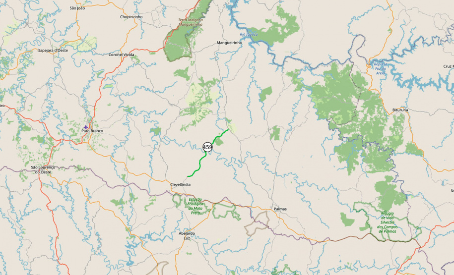 DER está licitando conservação de estrada rural entre Clevelândia e Mangueirinha