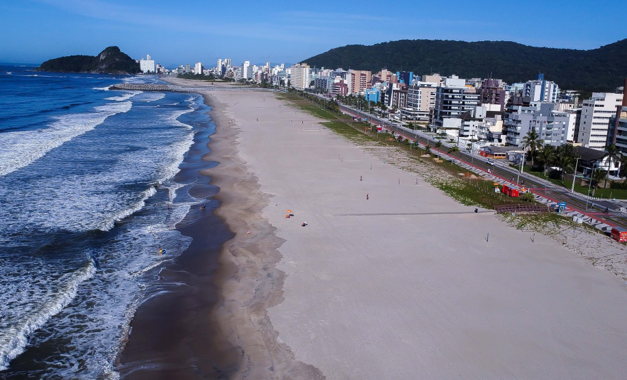 Obras de revitalização da orla de Matinhos alcançam 94,21% no mês de maio