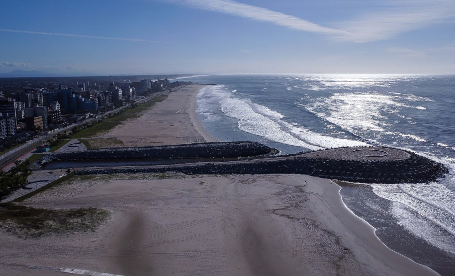 Obras de revitalização da orla de Matinhos alcançam 94,21% no mês de maio