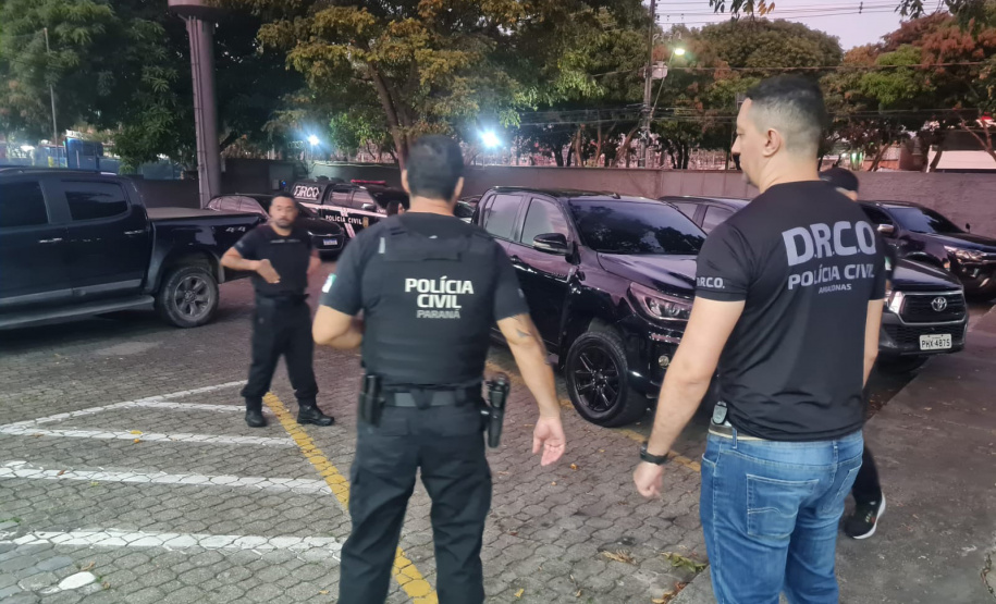 Polícia Civil do Amazonas em operação da investigação conduzida pela PCPR contra grupo de falso consórcio