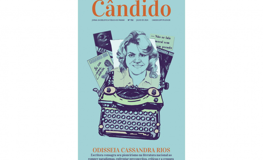 Cândido de julho destaca a trajetória de Cassandra Rios