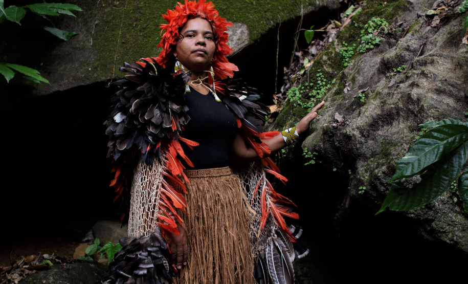 Glicéria Tupinambá abre videoinstalação no MUPA sobre os mantos Tupinambá