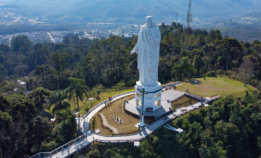 Escadaria Morro do Cristo Uniao da Vitória Foto Gilson Abreu