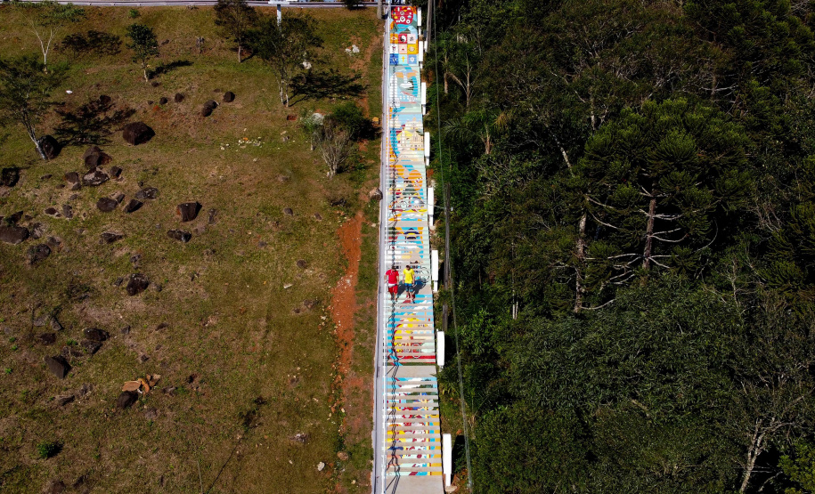 Escadaria Morro do Cristo Uniao da Vitória Foto Gilson Abreu