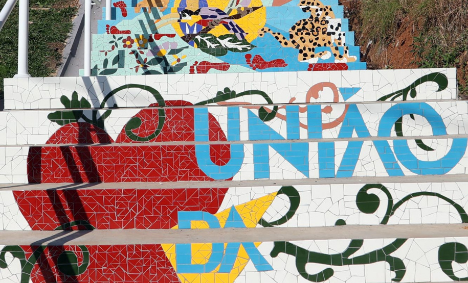 Escadaria Morro do Cristo Uniao da Vitória Foto Gilson Abreu