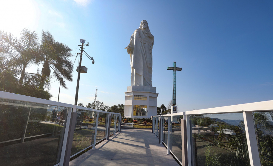 Escadaria Morro do Cristo Uniao da Vitória Foto Gilson Abreu