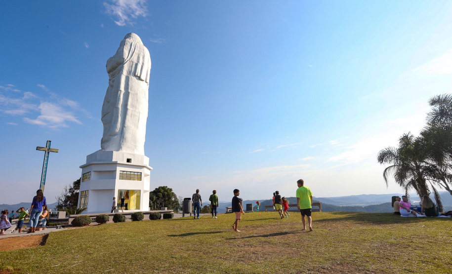 Escadaria Morro do Cristo Uniao da Vitória Foto Gilson Abreu