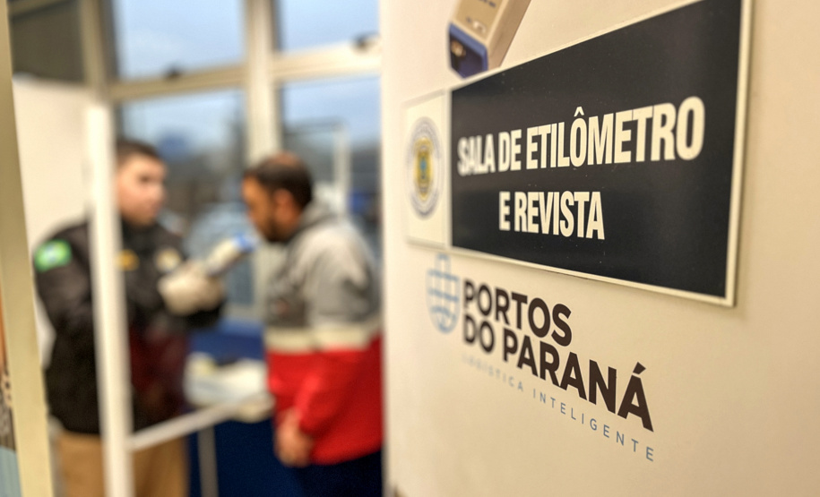 Portos do Paraná altera margem de segurança em testes de bafômetro
