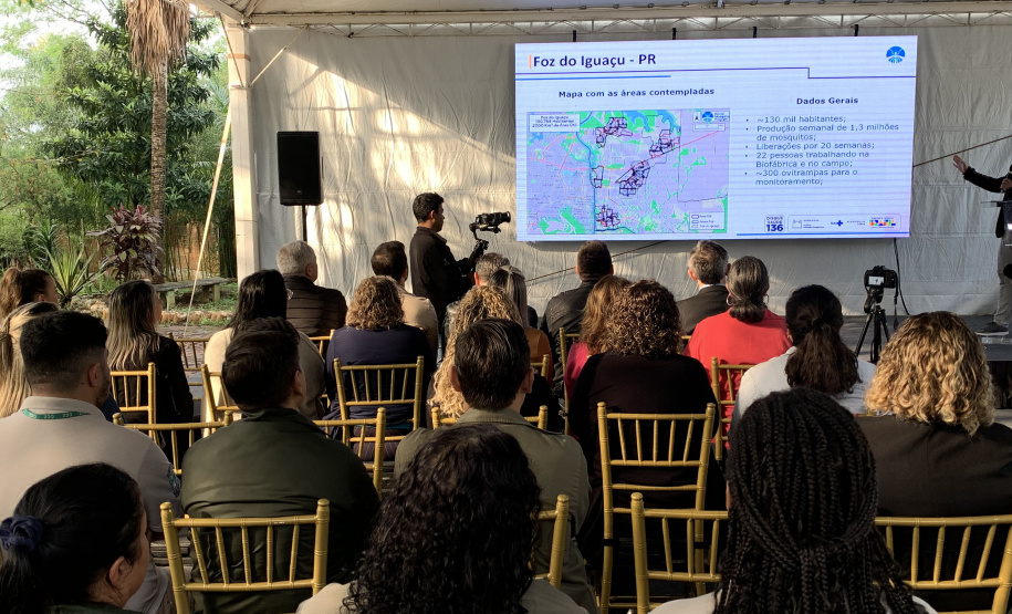 Paraná solta os primeiros mosquitos do “Método Wolbachia” na inauguração da biofábrica, em Foz do Iguaçu