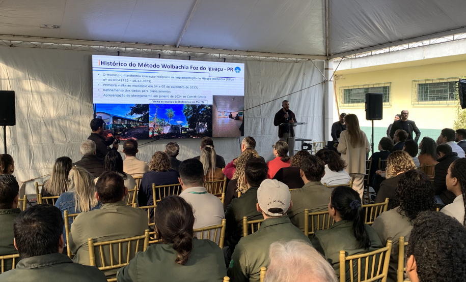 Paraná solta os primeiros mosquitos do “Método Wolbachia” na inauguração da biofábrica, em Foz do Iguaçu