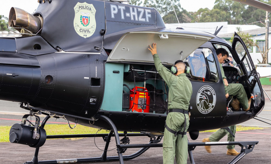 PCPR comemora oito anos do Grupamento de Operações Aéreas