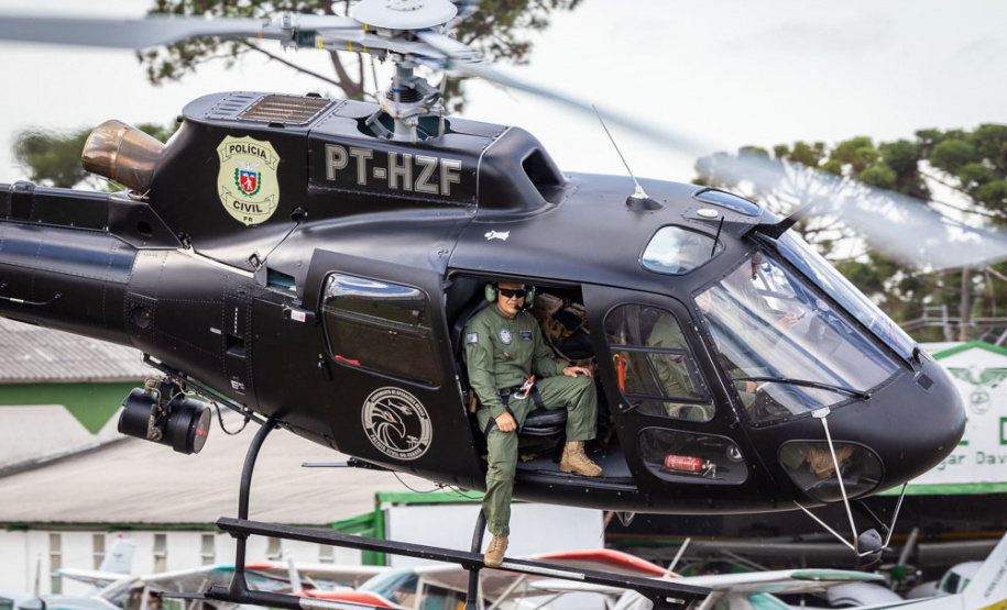 PCPR comemora oito anos do Grupamento de Operações Aéreas