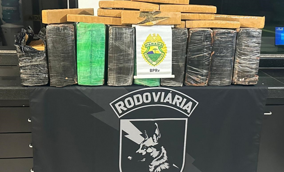 Polícia Militar do Paraná apreende mais de 200 quilos de maconha em Cruzeiro do Oeste