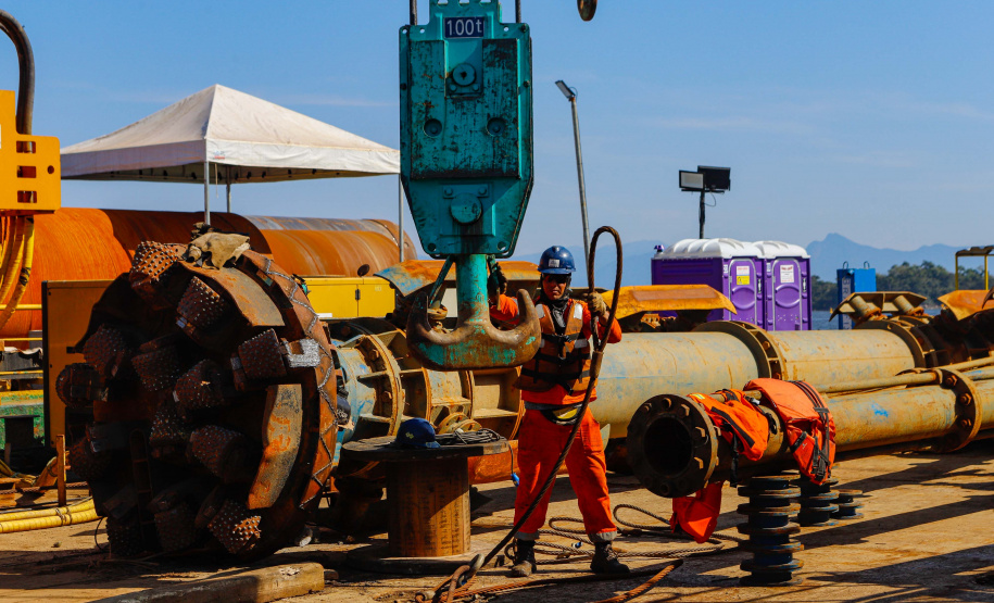 Com início do trecho estaiado, Ponte de Guaratuba chega a 11% de conclusão