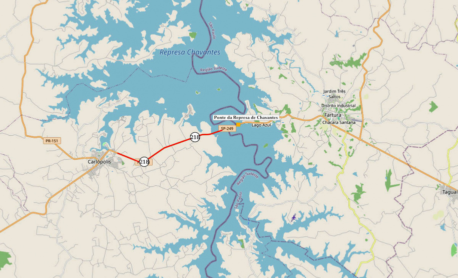PR-218 e SP-249 Ponte da Represa de Chavantes reforma