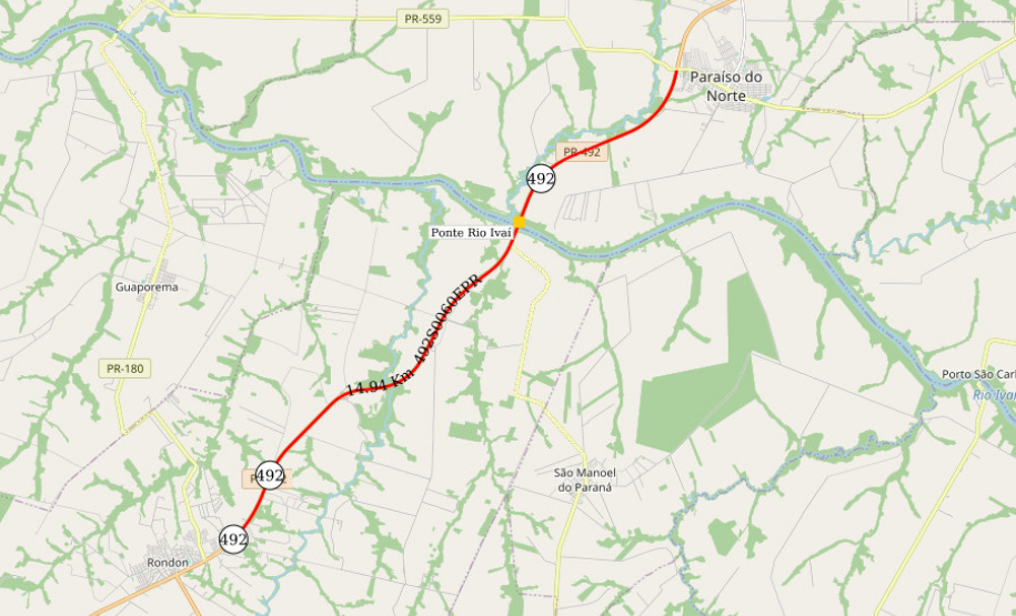 DER INTERDIÇÃO PONTES PR 492