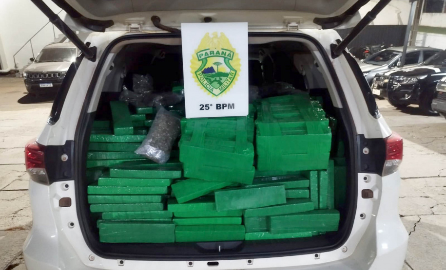 PMPR apreende 1,2 tonelada de maconha no noroeste do Estado