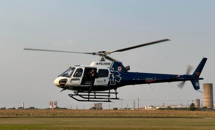 Sesa realiza curso de operador de suporte médico para atendimentos com helicópteros no Paraná
