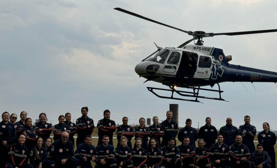 Sesa realiza curso de operador de suporte médico para atendimentos com helicópteros no Paraná