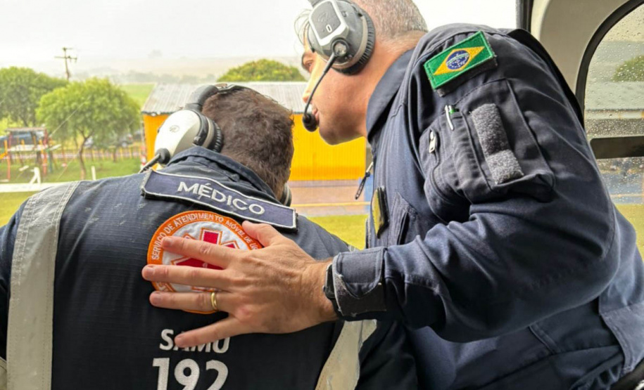 Sesa realiza curso de operador de suporte médico para atendimentos com helicópteros no Paraná