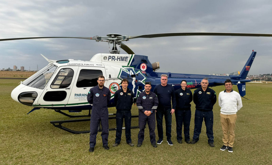 Sesa realiza curso de operador de suporte médico para atendimentos com helicópteros no Paraná