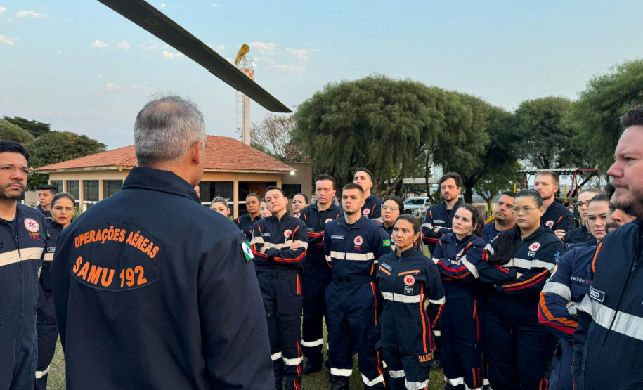 Sesa realiza curso de operador de suporte médico para atendimentos com helicópteros no Paraná