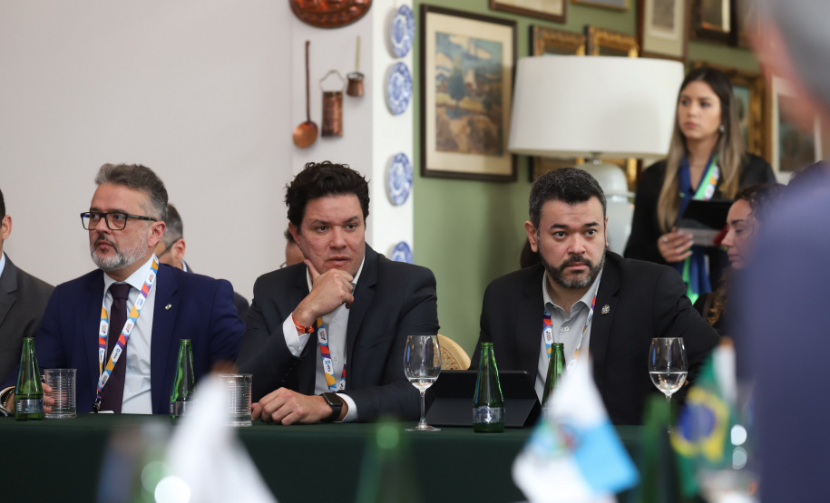 Grupo de Trabalho nesta sexta-feira (9) da 11ª edição do Consórcio de Integração Sul e Sudeste (Cosud), no Espirito Santo.