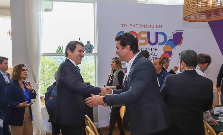 Grupo de Trabalho nesta sexta-feira (9) da 11ª edição do Consórcio de Integração Sul e Sudeste (Cosud), no Espirito Santo.