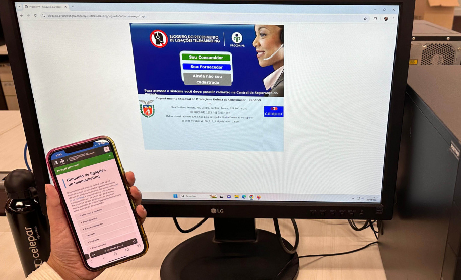 Mais de 330 mil paranaenses utilizam o sistema da Celepar e Procon para bloquear chamadas de telemarketing