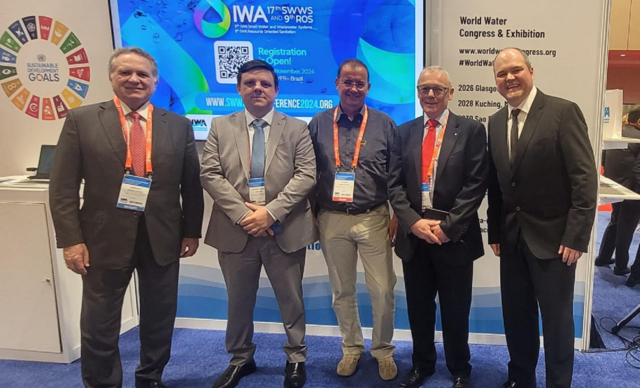 Sanepar mostra ações inovadoras e busca parcerias em Congresso e Exposição Mundial da Água no Canadá