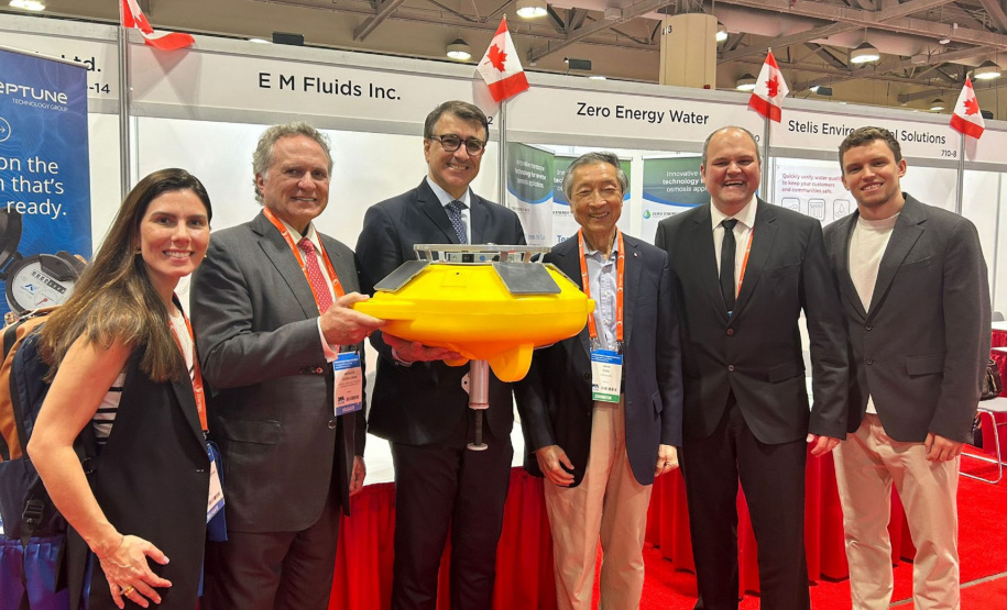 Sanepar mostra ações inovadoras e busca parcerias em Congresso e Exposição Mundial da Água no Canadá