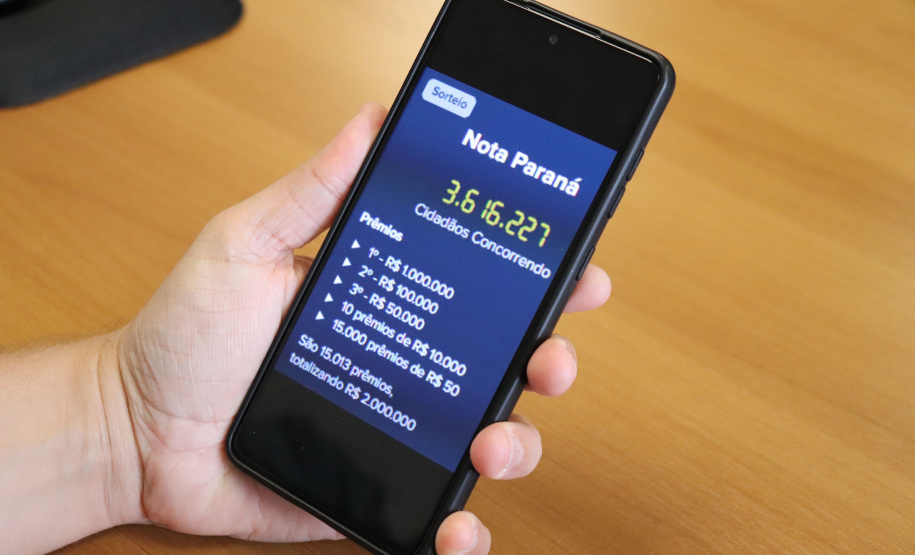 SEFA SORTEIO NOTA PR