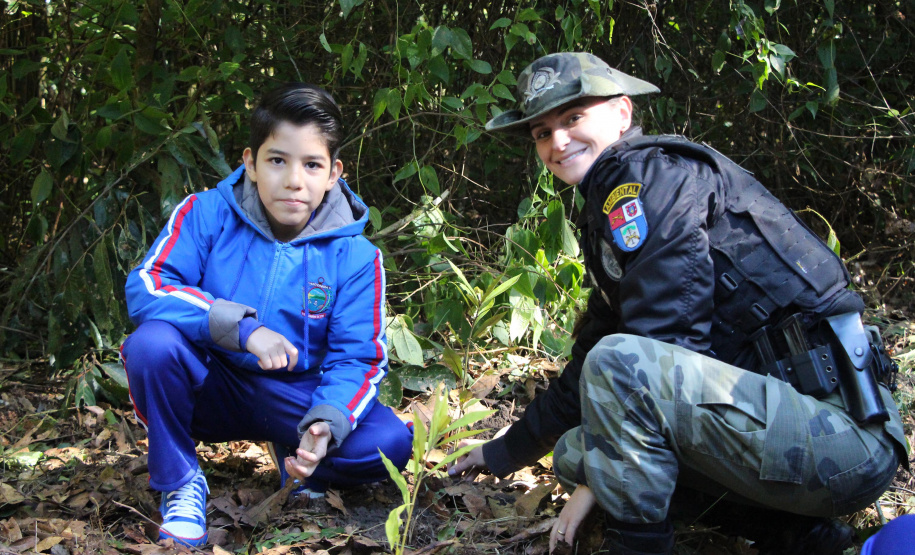 PMPR e SPVS plantam 170 mudas de árvores nativas em celebração ao aniversário da corporação