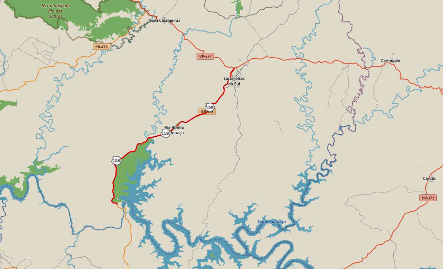 PC-158 conservação Laranjeiras do Sul a Rio Bonito do Iguaçu