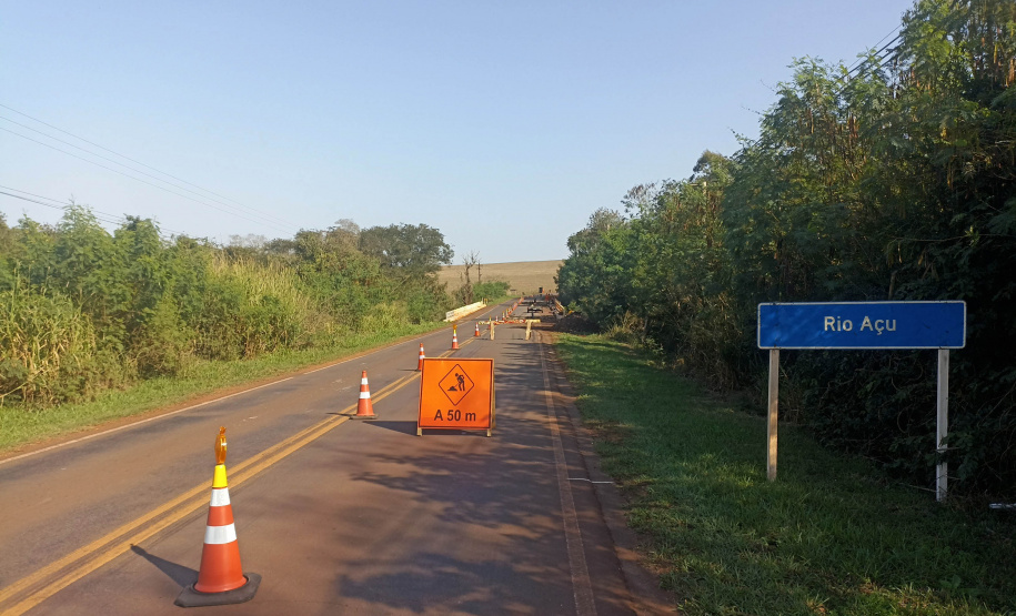 Com investimento de R$ 500 mil, DER/PR reforma ponte em rodovia entre Palotina e Terra Roxa