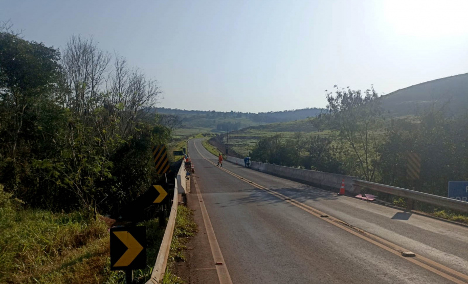 Ponte entre Boa Vista da Aparecida e Três Barras do Paraná recebe melhorias