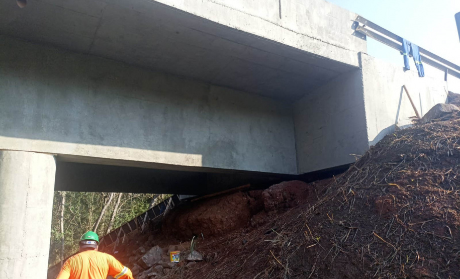 Ponte entre Boa Vista da Aparecida e Três Barras do Paraná recebe melhorias