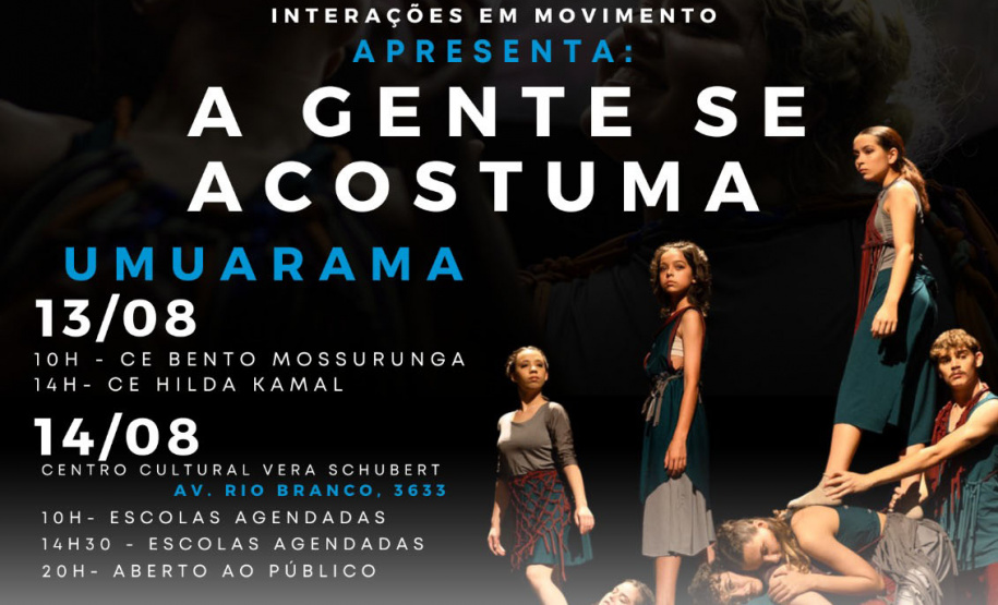 Apresentações gratuitas de grupo de dança do Colégio Estadual do Paraná chegam a Umuarama