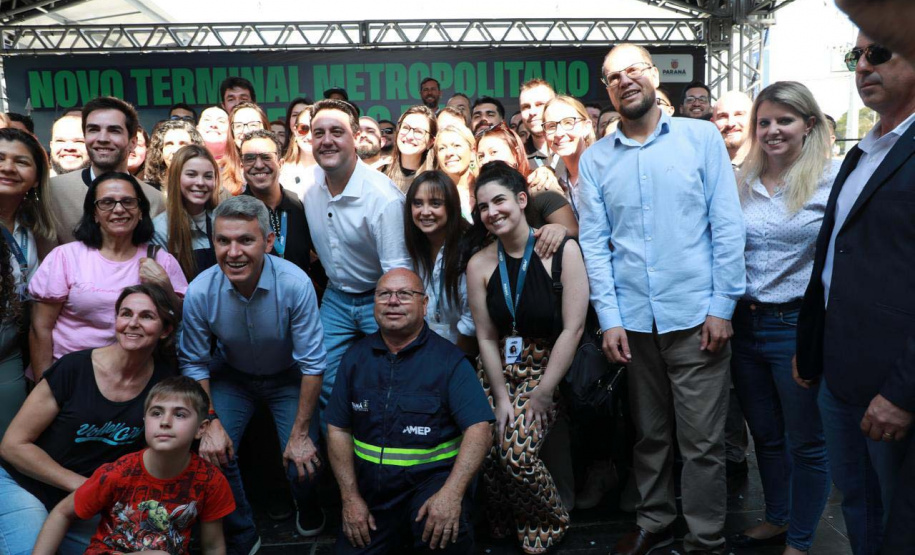 O governador Carlos Massa Ratinho Junior inaugurou nesta terça-feira (20) o novo Terminal Metropolitano de São José dos Pinhais