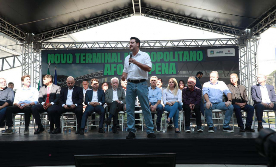 O governador Carlos Massa Ratinho Junior inaugurou nesta terça-feira (20) o novo Terminal Metropolitano de São José dos Pinhais