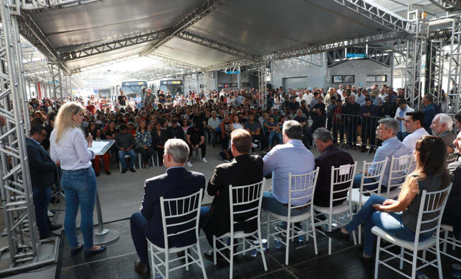 O governador Carlos Massa Ratinho Junior inaugurou nesta terça-feira (20) o novo Terminal Metropolitano de São José dos Pinhais