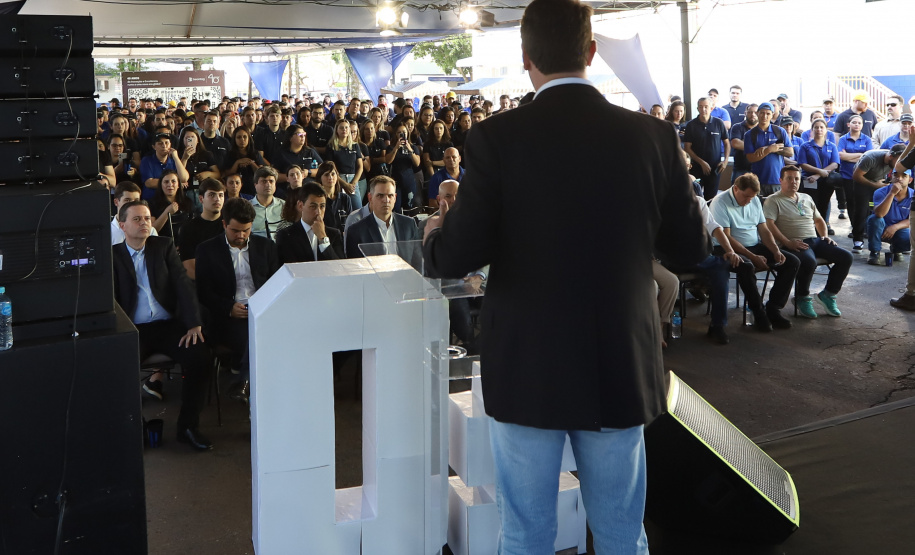 O governador Carlos Massa Ratinho Junior participa nesta sexta-feira (27) de evento de comemoração de 40 anos da Beontag, em Campo Mourão.