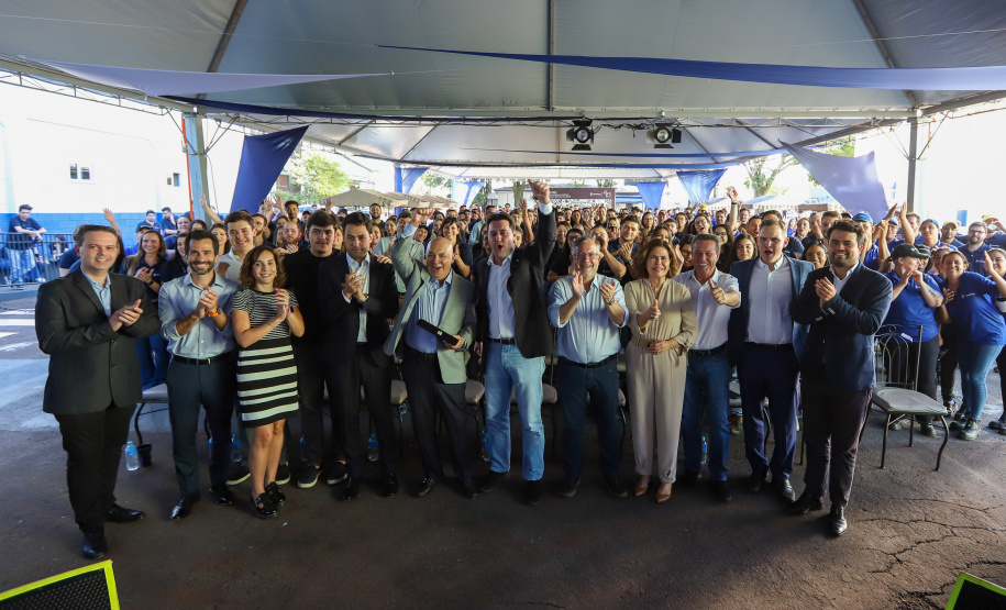 O governador Carlos Massa Ratinho Junior participa nesta sexta-feira (27) de evento de comemoração de 40 anos da Beontag, em Campo Mourão.