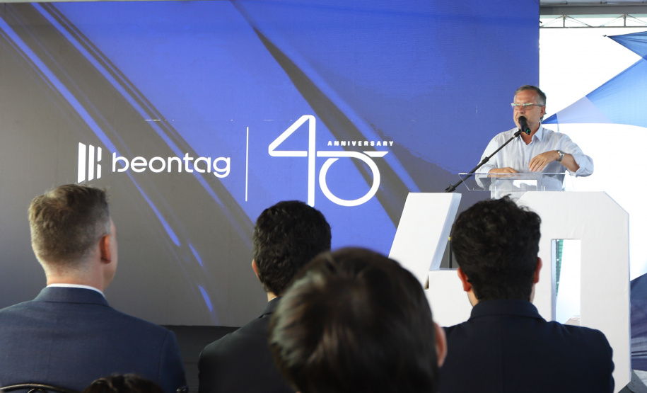 O governador Carlos Massa Ratinho Junior participa nesta sexta-feira (27) de evento de comemoração de 40 anos da Beontag, em Campo Mourão.